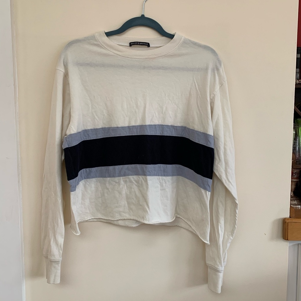 brandy melville long sleeve striped shirt
